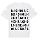 Rågholmen ordlek t-shirt