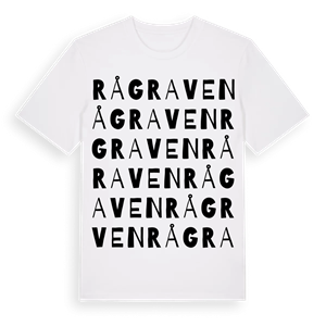 Rågraven ordlek t-shirt – ekologisk bomull t-shirt från Pinshirt