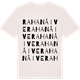 Vintage White t-shirt med Rahanåive ordlek t-shirt