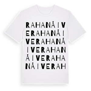 Rahanåive ordlek t-shirt – ekologisk bomull t-shirt från Pinshirt