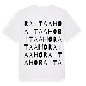 Raitaaho ordlek t-shirt – ekologisk bomull t-shirt från Pinshirt