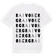 White t-shirt med Raivoberg ordlek t-shirt