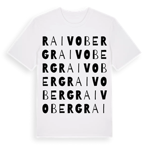 Raivoberg ordlek t-shirt – ekologisk bomull t-shirt från Pinshirt