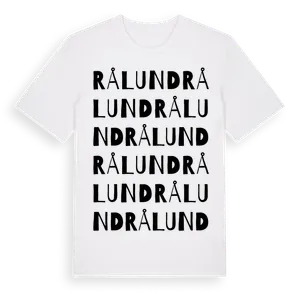 Rålund ordlek t-shirt – ekologisk bomull t-shirt från Pinshirt