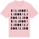 Pink Cotton t-shirt med Rålund ordlek t-shirt