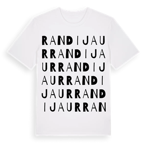 Randijaur ordlek t-shirt – ekologisk bomull t-shirt från Pinshirt