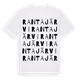 White t-shirt med Rantajärvi ordlek t-shirt