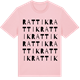 Pink Cotton t-shirt med Rattik ordlek t-shirt