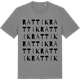 Mid Heather Gray t-shirt med Rattik ordlek t-shirt