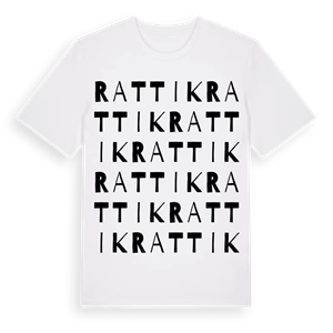 Rattik ordlek t-shirt – ekologisk bomull t-shirt från Pinshirt