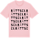 Pink Cotton t-shirt med Rättsel ordlek t-shirt