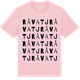 Pink Cotton t-shirt med Råvatj ordlek t-shirt