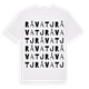 White t-shirt med Råvatj ordlek t-shirt