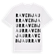 White t-shirt med Ravenjaur ordlek t-shirt