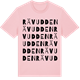 Pink Cotton t-shirt med Rävudden ordlek t-shirt