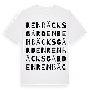 Renbäcksgården ordlek t-shirt – ekologisk bomull t-shirt från Pinshirt