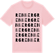 Pink Cotton t-shirt med Renberg ordlek t-shirt