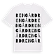 White t-shirt med Rengård ordlek t-shirt