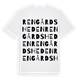 White t-shirt med Rengårdsheden ordlek t-shirt