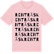 Pink Cotton t-shirt med Renträsk ordlek t-shirt
