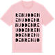 Pink Cotton t-shirt med Renudden ordlek t-shirt