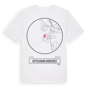 Repisvaara Nordväst t-shirt – ekologisk bomull t-shirt från Pinshirt