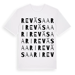 Reväsaari ordlek t-shirt – ekologisk bomull t-shirt från Pinshirt