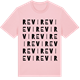 Pink Cotton t-shirt med Revi ordlek t-shirt