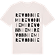 Vintage White t-shirt med Revonniemi ordlek t-shirt
