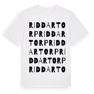 Riddartorp ordlek t-shirt – ekologisk bomull t-shirt från Pinshirt