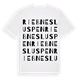 White t-shirt med Riebnesluspen ordlek t-shirt