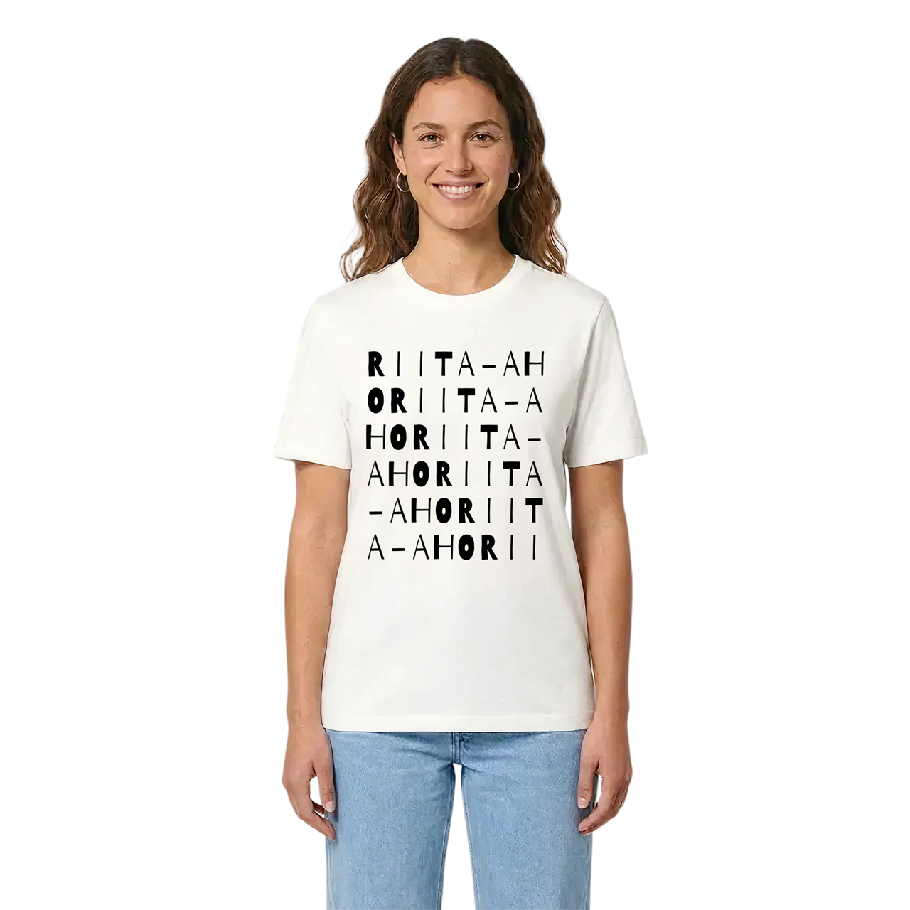 Riita-aho ordlek t-shirt i miljö