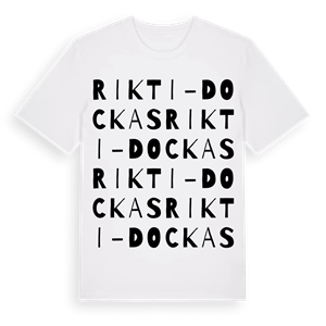 Rikti-Dockas ordlek t-shirt – ekologisk bomull t-shirt från Pinshirt