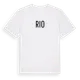 White t-shirt med Rio i Sverige t-shirt