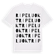 Ripeluokt ordlek t-shirt