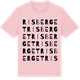 Pink Cotton t-shirt med Risberget ordlek t-shirt