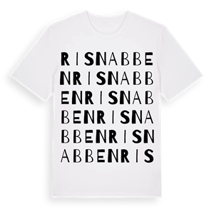 Risnabben ordlek t-shirt – ekologisk bomull t-shirt från Pinshirt