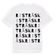 White t-shirt med Risträsk ordlek t-shirt