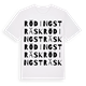 White t-shirt med Rödingsträsk ordlek t-shirt