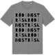 Mid Heather Gray t-shirt med Rödingsträsk ordlek t-shirt