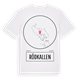 White t-shirt med Rödkallen t-shirt