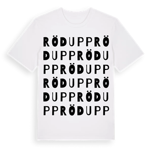 Rödupp ordlek t-shirt – ekologisk bomull t-shirt från Pinshirt