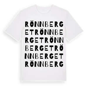 Rönnberget ordlek t-shirt – ekologisk bomull t-shirt från Pinshirt