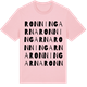 Pink Cotton t-shirt med Ronningarna ordlek t-shirt