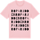 Pink Cotton t-shirt med Roparudden ordlek t-shirt