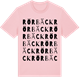 Pink Cotton t-shirt med Rörbäck ordlek t-shirt