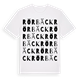 White t-shirt med Rörbäck ordlek t-shirt