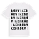 White t-shirt med Rörviken ordlek t-shirt