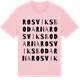 Pink Cotton t-shirt med Rosviksbodarna ordlek t-shirt