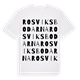 White t-shirt med Rosviksbodarna ordlek t-shirt